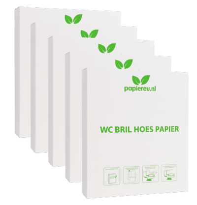 wc bril hoes papier bulk pack 500 stuks (5 x 100)