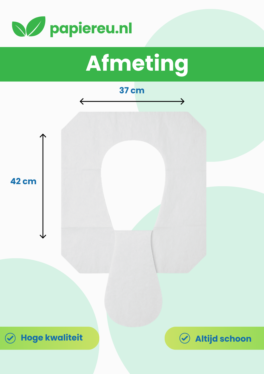 Maxi-Pack Eco Toilet Seat Covers – 100 gerecyclede stuks, doorspoelbaar & hygiënisch