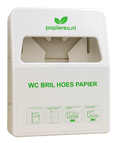 WC-bril papier dispenser met 100 wegwerp hoesjes