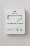 WC-bril papier dispenser met 100 wegwerp hoesjes