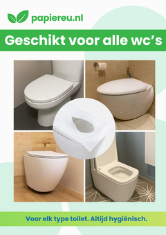 wc bril hoes papier op toiletbril