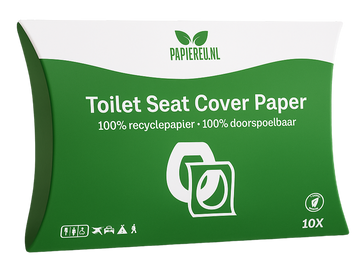 To-Go Pack, Eco Toilet Seat Covers – 10x10 stuks, Compact & Hygiënisch voor Onderweg